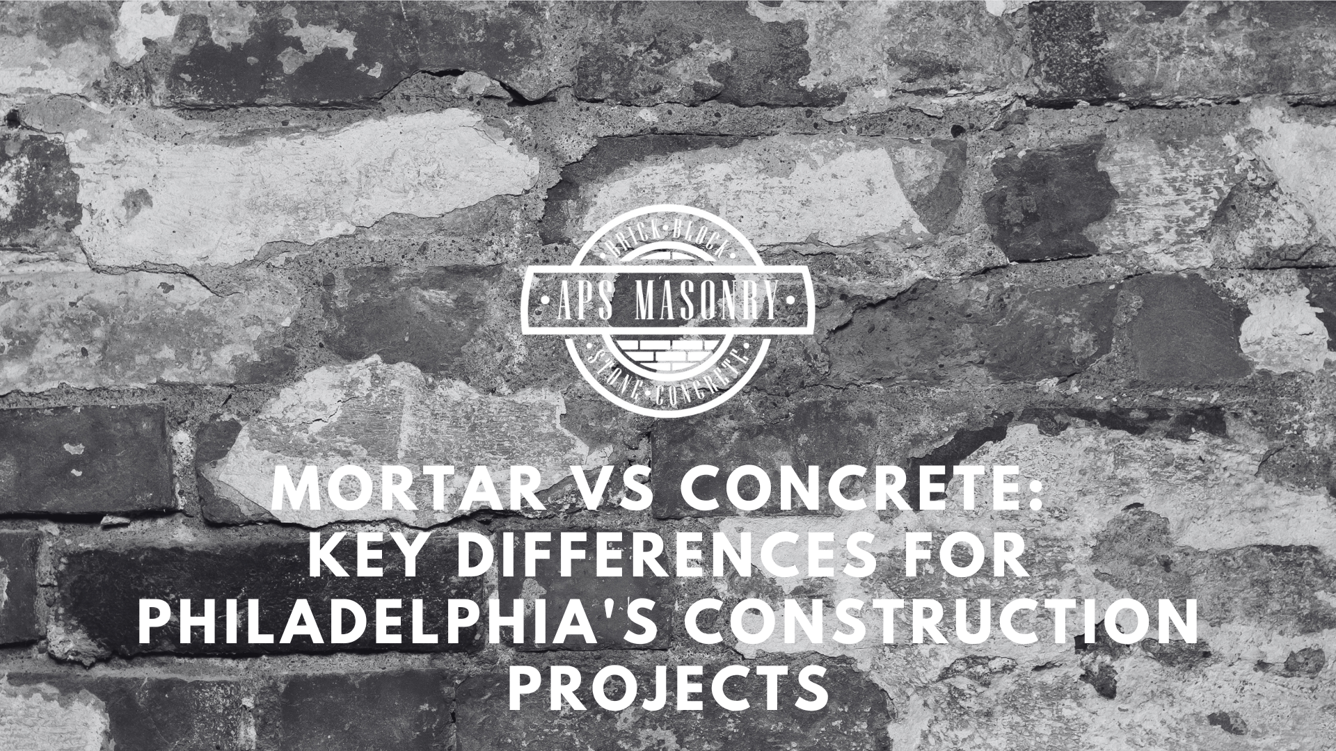 Mortar vs Concrete: Key Differences for Philadelphia's Construction Projects